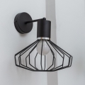 Επιτοίχιο φωτιστικό SOLANO 1xE27/15W/230V μαύρο/γυαλιστερό χρώμιο