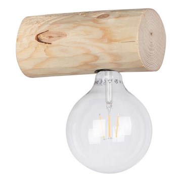 Επιτοίχιο φωτιστικό TRABO 1xE27/25W/230V πεύκο