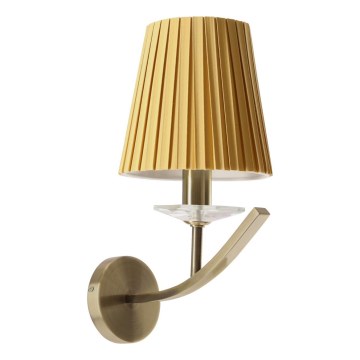 Επιτοίχιο φωτιστικό VITORIA 1xE14/40W/230V κίτρινο/ορείχαλκο