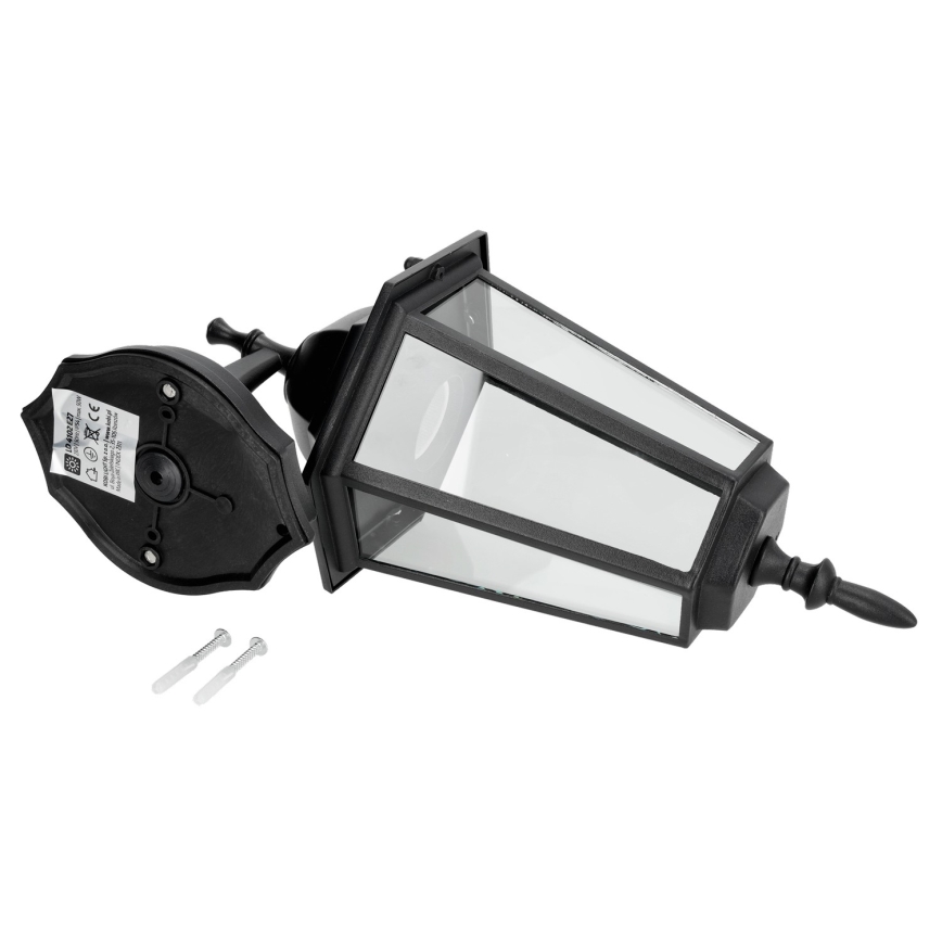 Επιτοίχιο φωτιστικό εξωτερικού χώρου 1xE27/60W/230V IP44 μαύρο