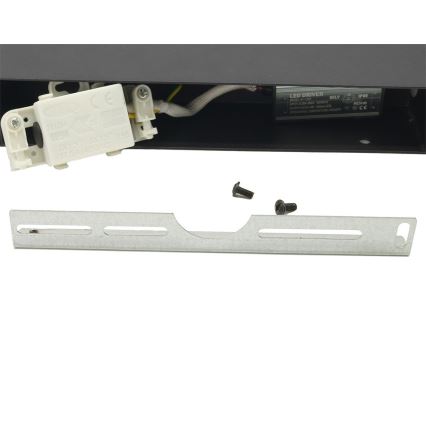 LED Flexible επιτοίχιο φωτιστικό εξωτερικού χώρου 2xLED/16W/230V IP54 90 cm μαύρο