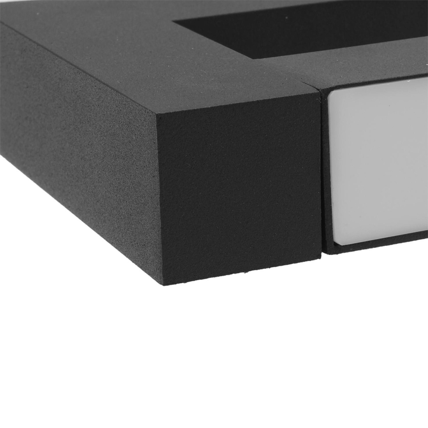 LED Flexible επιτοίχιο φωτιστικό εξωτερικού χώρου 2xLED/16W/230V IP54 90 cm μαύρο