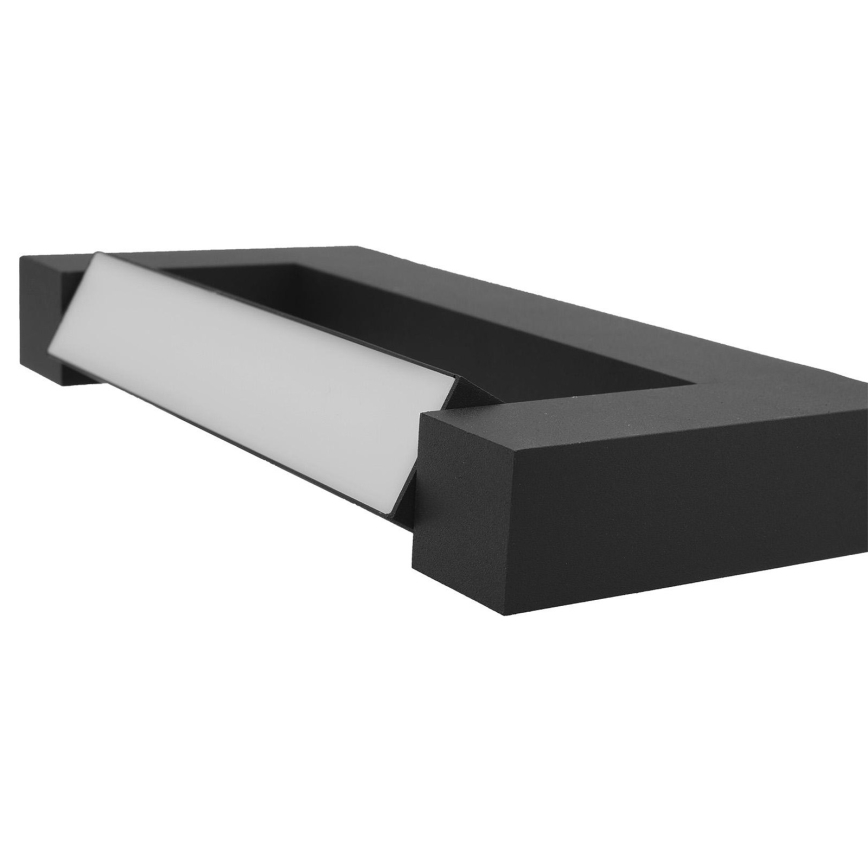 LED Flexible επιτοίχιο φωτιστικό εξωτερικού χώρου 2xLED/16W/230V IP54 90 cm μαύρο