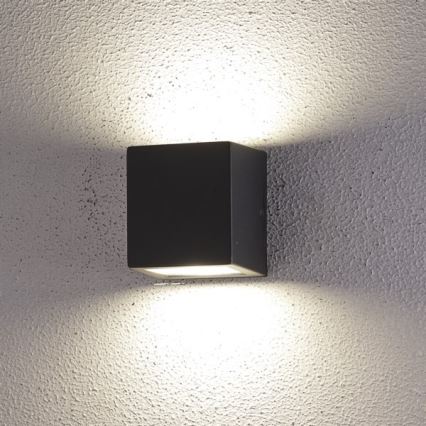 Επιτοίχιο φωτιστικό εξωτερικού χώρου LED 2xLED/5W/230V 4000K IP54 μαύρο