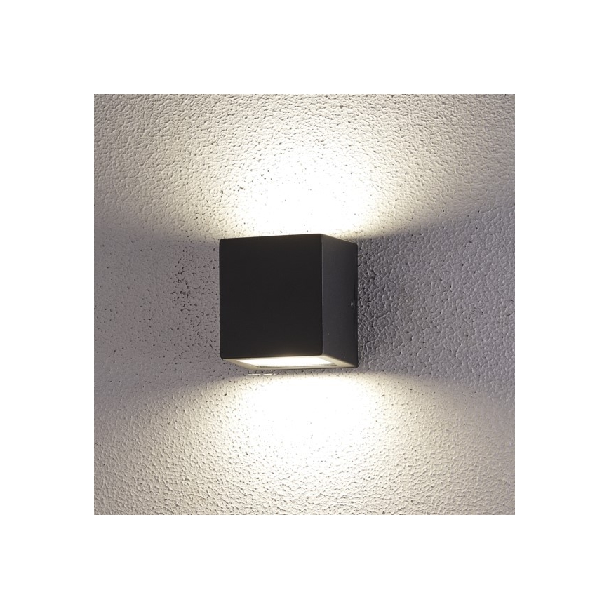 Επιτοίχιο φωτιστικό εξωτερικού χώρου LED 2xLED/5W/230V 4000K IP54 μαύρο