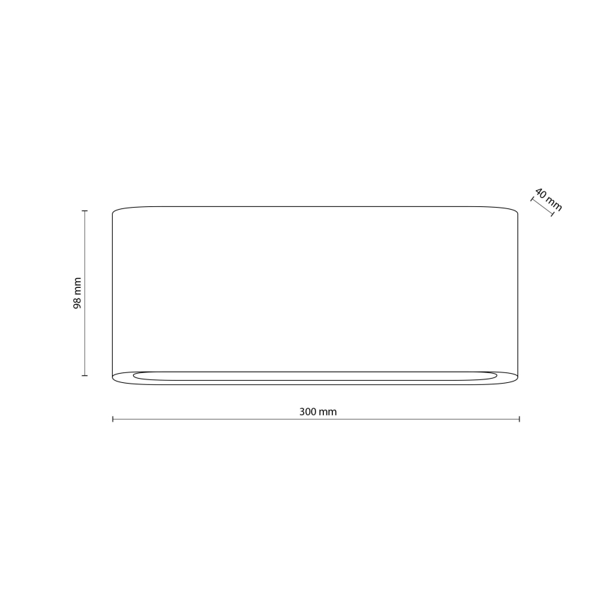 Επιτοίχιο φωτιστικό εξωτερικού χώρου LED ARWENA 2xLED/12W/230V IP54 μαύρο