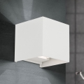 Επιτοίχιο φωτιστικό εξωτερικού χώρου LED CUBE 2xLED/3W/230V IP54 λευκό