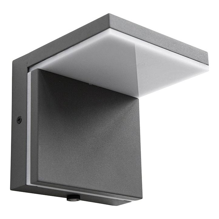 Επιτοίχιο φωτιστικό εξωτερικού χώρου LED LASSAN LED/8W/230V 3000K IP54 ανθρακί