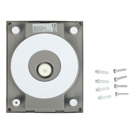 Επιτοίχιο φωτιστικό εξωτερικού χώρου LED LED/12W/230V 3000K IP65 γκρι
