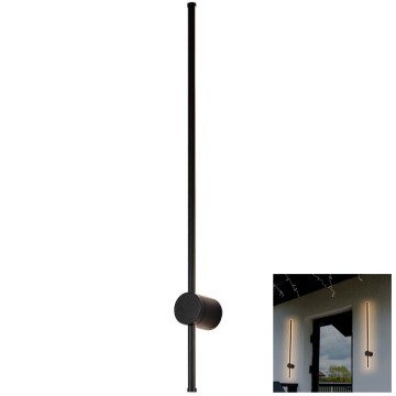 Επιτοίχιο φωτιστικό εξωτερικού χώρου LED LED/12W/230V 3000K IP65 μαύρο