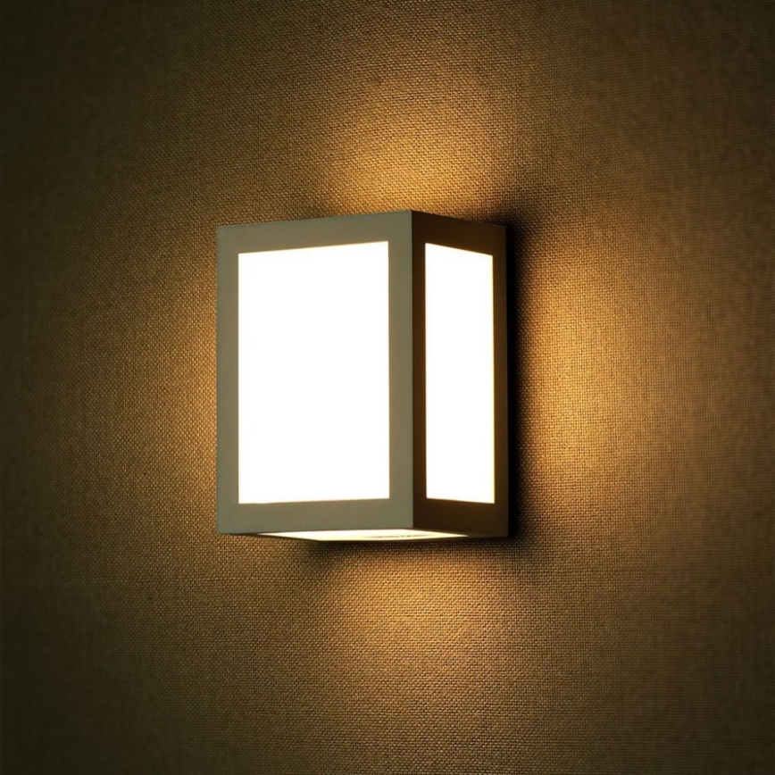 Επιτοίχιο φωτιστικό εξωτερικού χώρου LED LED/12W/230V 4000K IP65 γκρι