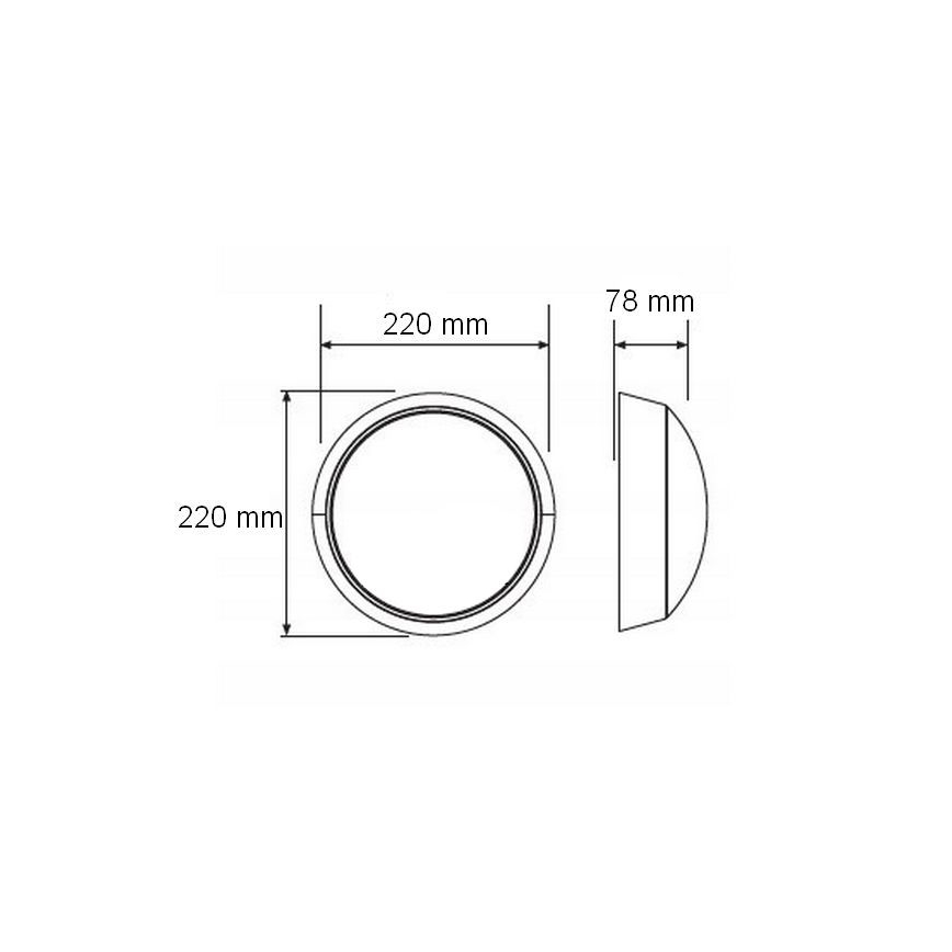 Επιτοίχιο φωτιστικό εξωτερικού χώρου LED LED/15W/230V 4000K IP65