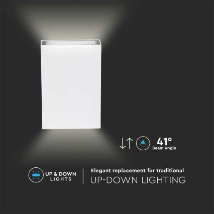 Επιτοίχιο φωτιστικό εξωτερικού χώρου LED LED/4W/230V 3000K IP65 λευκό