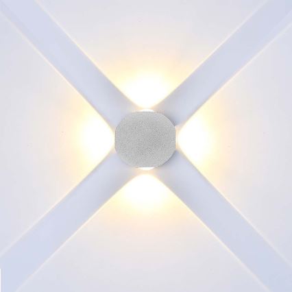 Επιτοίχιο φωτιστικό εξωτερικού χώρου LED LED/4W/230V 4000K IP54 λευκό