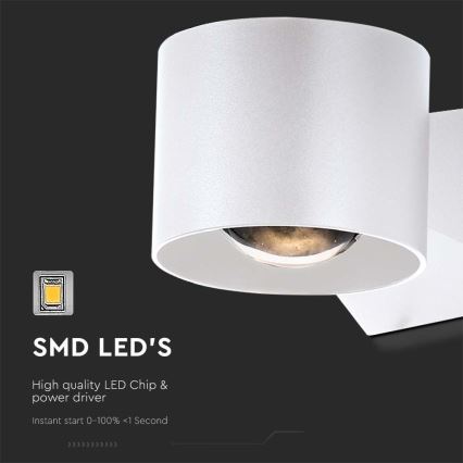 Επιτοίχιο φωτιστικό εξωτερικού χώρου LED LED/5W/230V 3000K IP65 λευκό