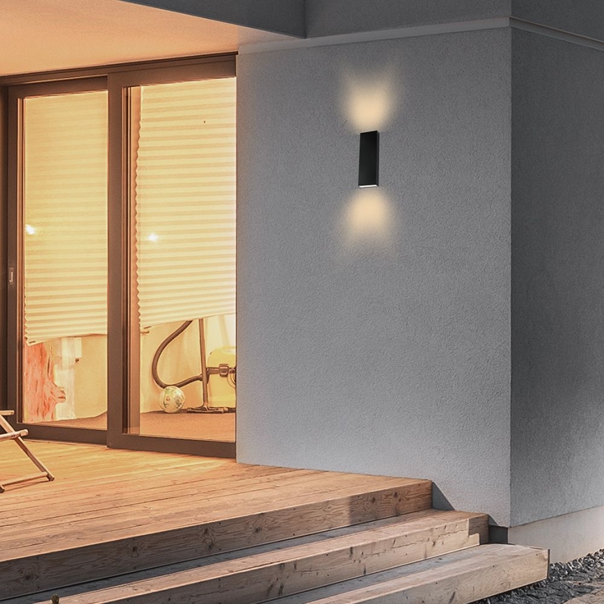 Επιτοίχιο φωτιστικό εξωτερικού χώρου LED LED/8W/230V 4000K IP65 μαύρο