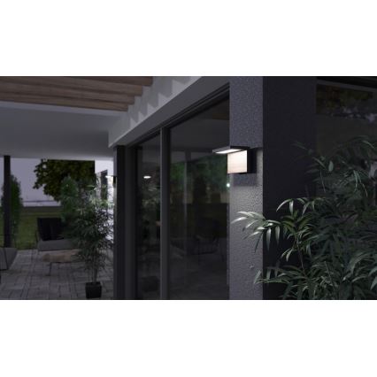 Επιτοίχιο φωτιστικό εξωτερικού χώρου LED NATURA LED/12W/230V 4000K IP65 καφέ/ανθρακί