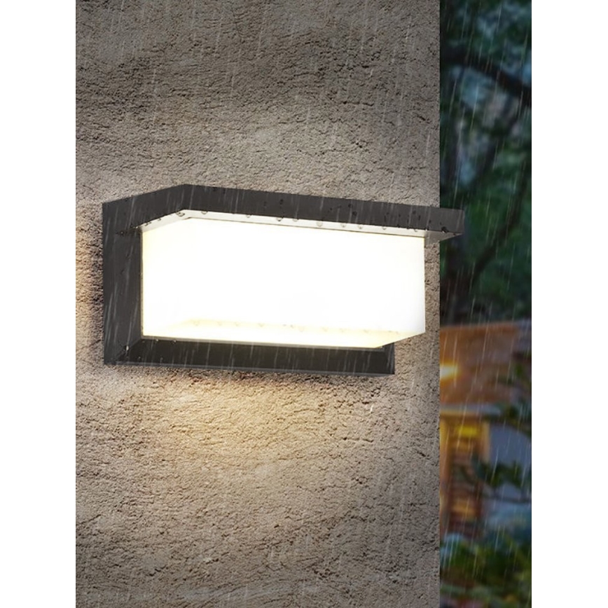 Επιτοίχιο φωτιστικό εξωτερικού χώρου LED NEELY 1xE27/9W/230V 3000K IP54 ανθρακί