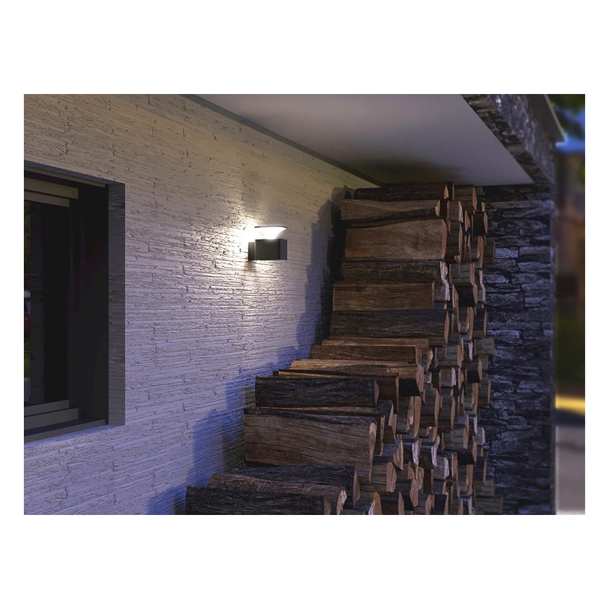 Επιτοίχιο φωτιστικό εξωτερικού χώρου LED ORNELA LED/6W/230V 3000K IP54 ανθρακί