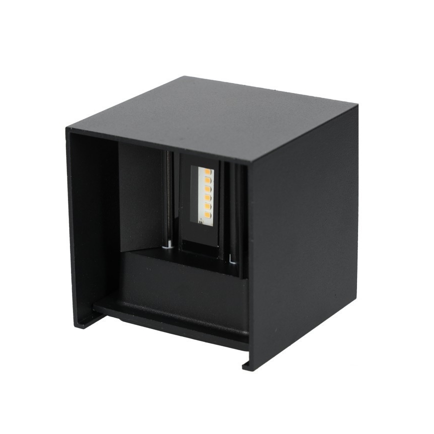 Επιτοίχιο φωτιστικό εξωτερικού χώρου LED QUERK 2xLED/3W/230V 3000K IP54 μαύρο