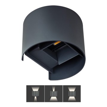 Επιτοίχιο φωτιστικό εξωτερικού χώρου LED REKA LED/7W/230V IP54 ανθρακί