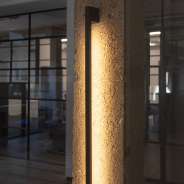 Επιτοίχιο φωτιστικό εξωτερικού χώρου LED YALTE LED/8W/230V 3000K IP54 μαύρο