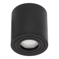 Επιτοίχιο φωτιστικό μπάνιου CHLOE 1xGU10/30W/230V IP65 στρογγυλό μαύρο
