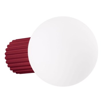 Επιτοίχιο φωτιστικό μπάνιου HALO 1xG9/8W/230V διάμετρος 12 cm IP44 κόκκινο