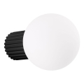 Επιτοίχιο φωτιστικό μπάνιου HALO 1xG9/8W/230V διάμετρος 12 cm IP44 μαύρο