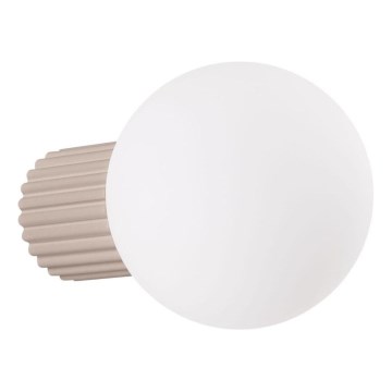 Επιτοίχιο φωτιστικό μπάνιου HALO 1xG9/8W/230V διάμετρος 12 cm IP44 μπεζ