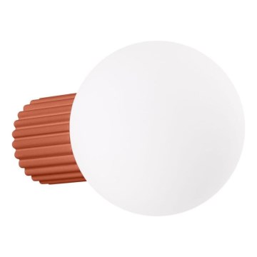 Επιτοίχιο φωτιστικό μπάνιου HALO 1xG9/8W/230V διάμετρος 12 cm IP44 πορτοκαλί