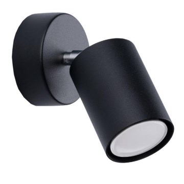 Επιτοίχιο φωτιστικό σημείου LEMMI 1xGU10/40W/230V μαύρο