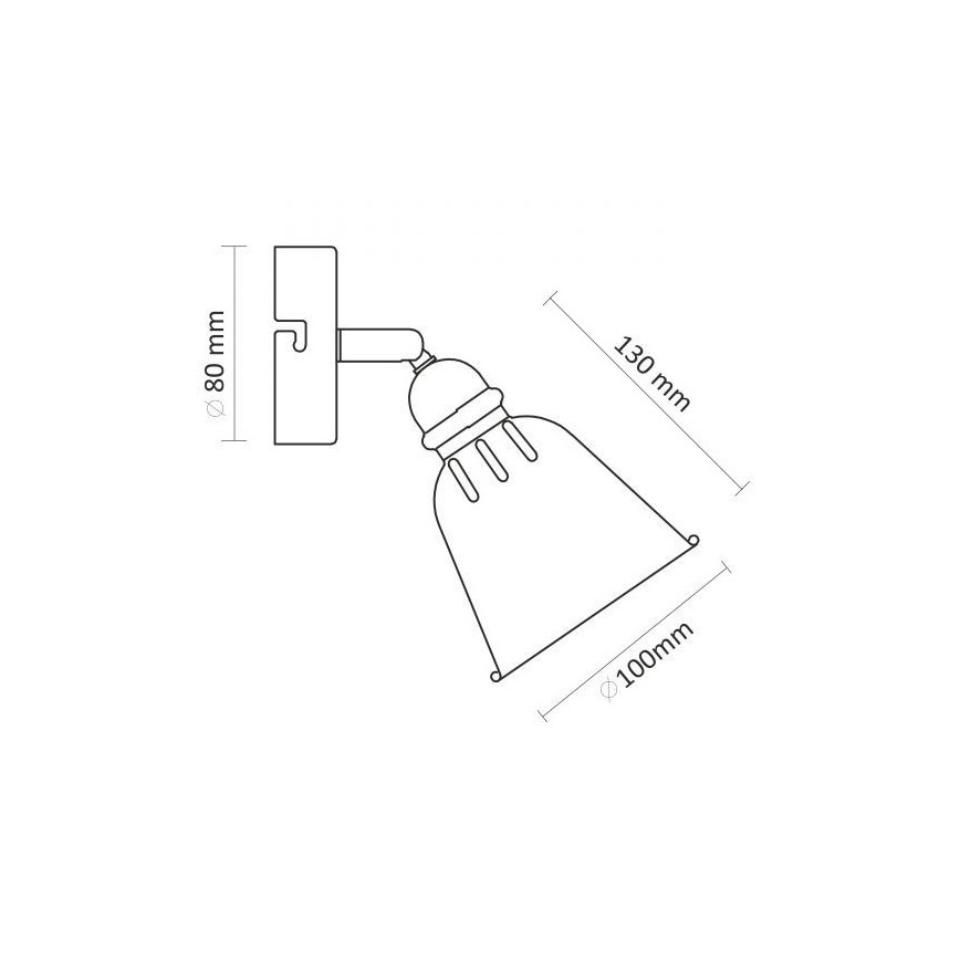 Επιτοίχιο φωτιστικό σποτ FIONA 1xE14/8W/230V πράσινο