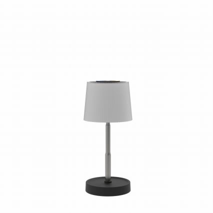 LED RGBW Ρυθμιζόμενη επιτραπέζια λάμπα εξωτερικού χώρου με χειρισμό αφής, επαναφορτιζόμενη LED/2W/5V IP44 1200 mAh γκρι