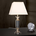 Επιτραπέζια κρυστάλλινη λάμπα POKAL 1xE27/60W/230V κρεμ/διαφανής