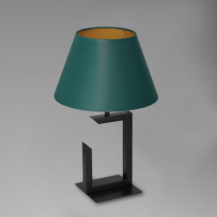 Επιτραπέζια λάμπα 1xE27/60W/230V 45 cm πράσινο/χρυσό