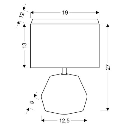 Επιτραπέζια λάμπα ANIMI 1xE14/40W/230V γκρι