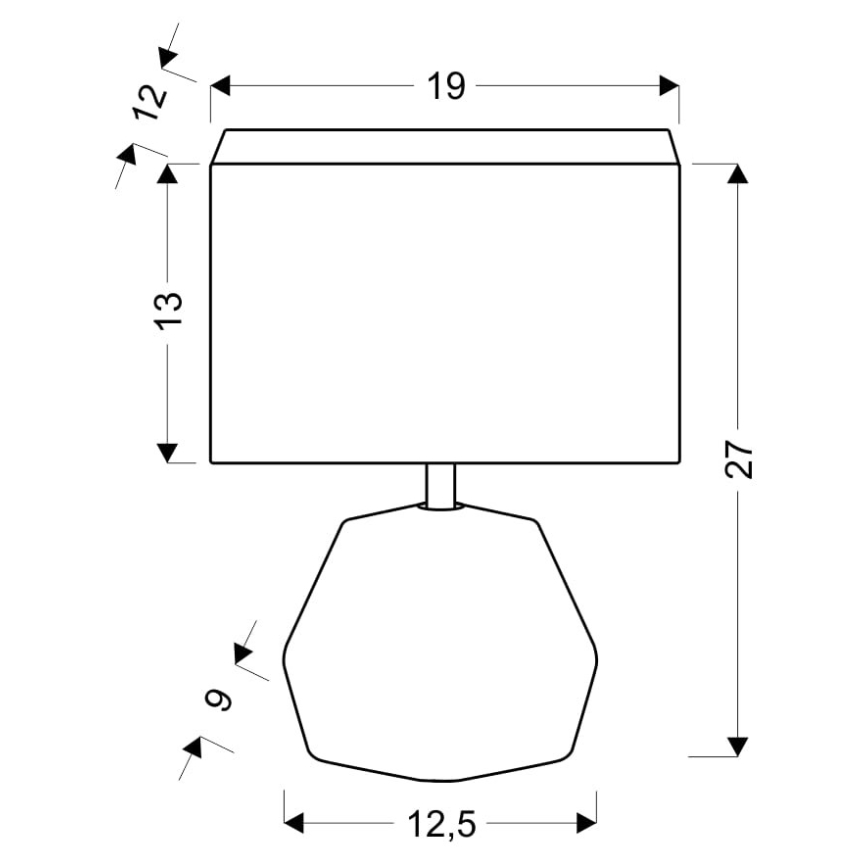 Επιτραπέζια λάμπα ANIMI 1xE14/40W/230V γκρι