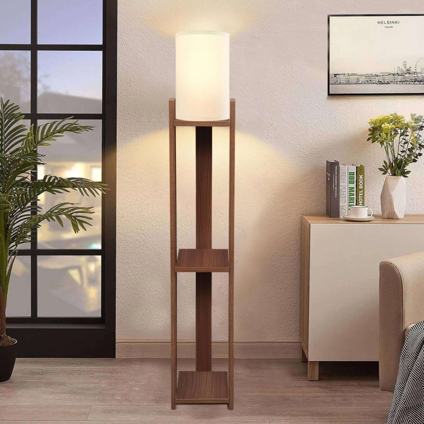 Επιτραπέζια Λάμπα AYD 1xE27/40W/230V καφέ/κρεμ