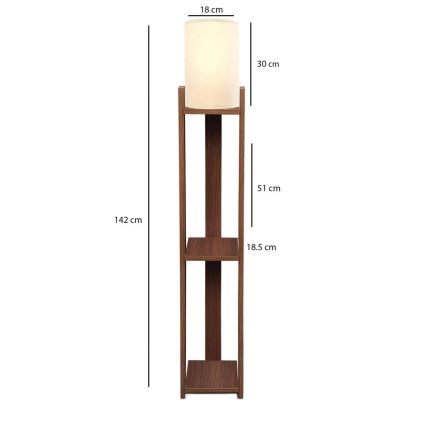Επιτραπέζια Λάμπα AYD 1xE27/40W/230V καφέ/κρεμ