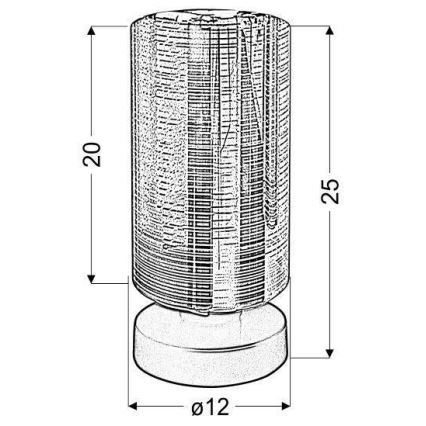 Επιτραπέζια λάμπα COX 1xE27/60W/230V