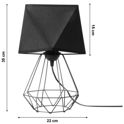 Επιτραπέζια λάμπα DIAMENT 1xE27/60W/230V