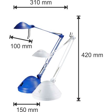 Επιτραπέζια λάμπα dimmer ELA 1xGY6,35/50W/230V/12V μπλε