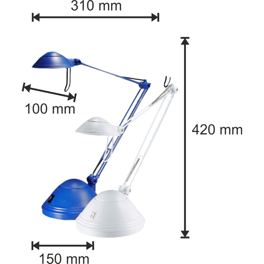 Επιτραπέζια λάμπα dimmer ELA 1xGY6,35/50W/230V/12V μπλε