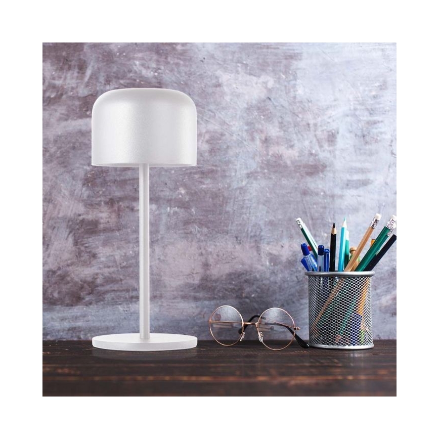 LED Dimming rechargeable touch επιτραπέζια λάμπα LED/1,5W/5V 2700-5700K IP54 2200 mAh λευκό
