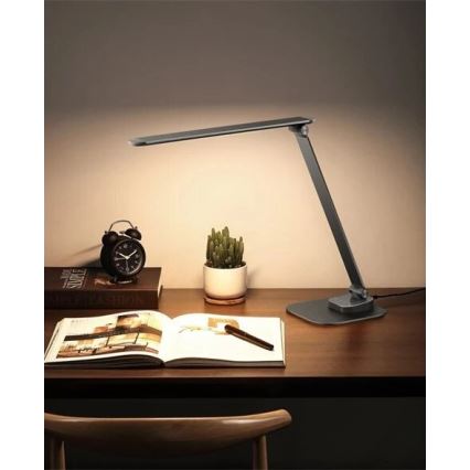 Επιτραπέζια λάμπα dimming LED with USB LED/7,5W/230V 3000K/4000K/5500K ανθρακί