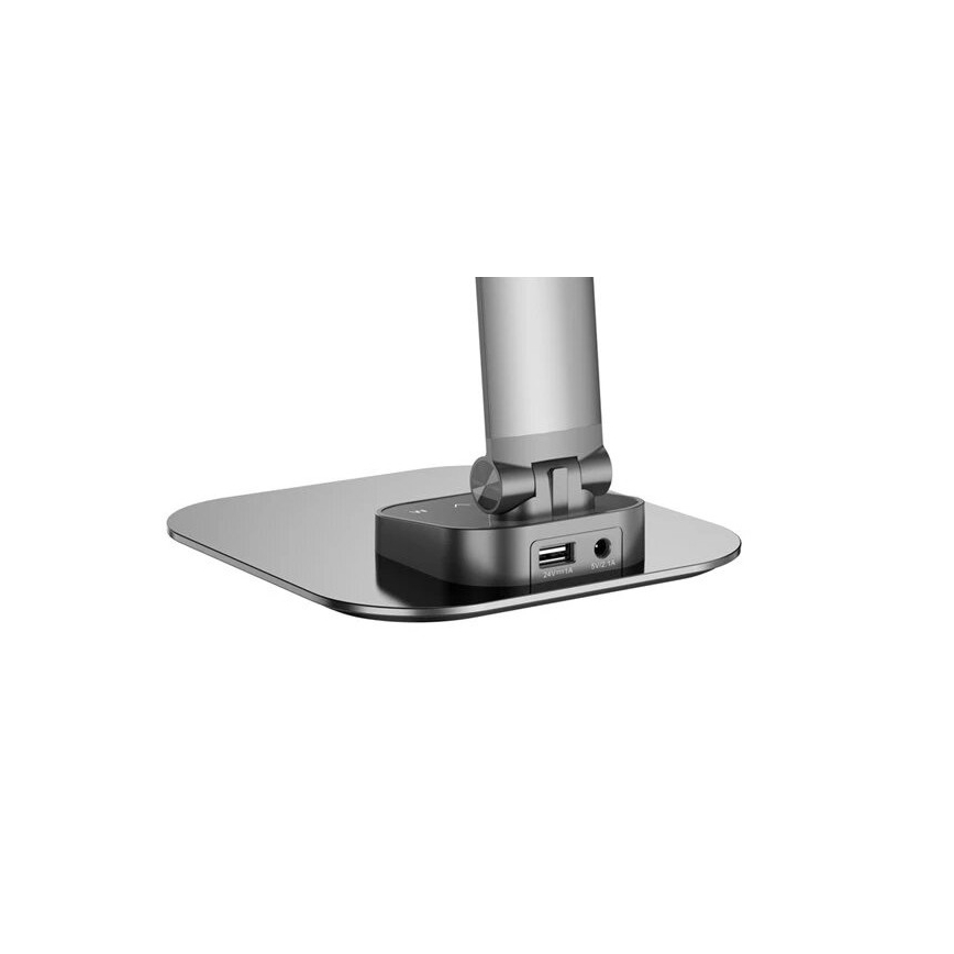 Επιτραπέζια λάμπα dimming LED with USB LED/7,5W/230V 3000K/4000K/5500K ανθρακί