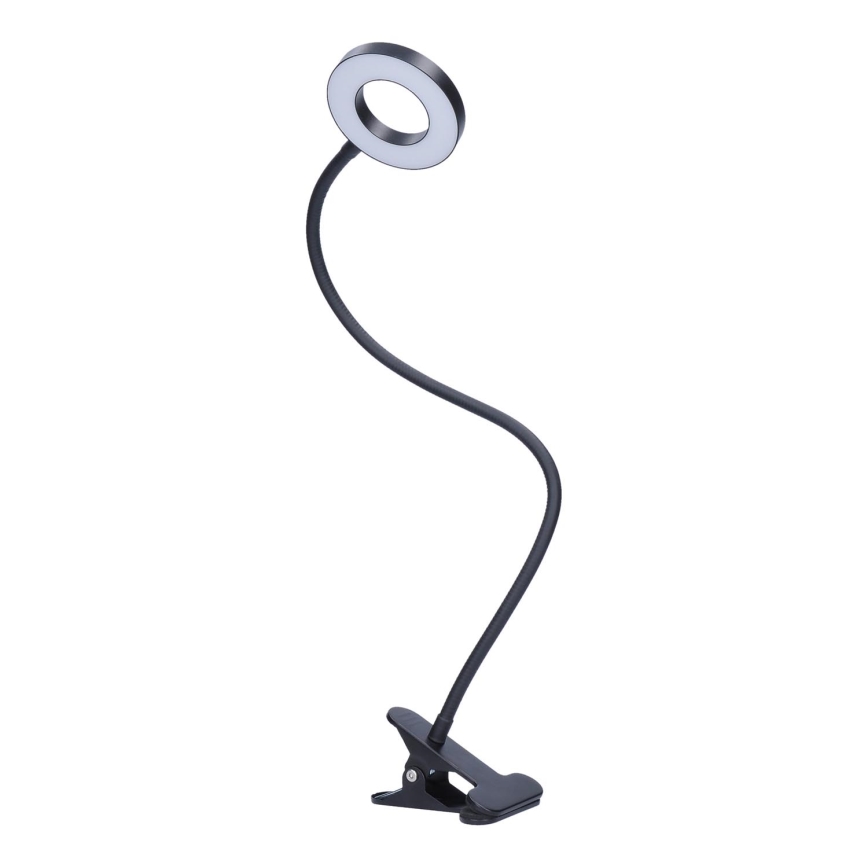 Επιτραπέζια λάμπα dimming LED με κλιπ LED/8W/230V 3000/4000/5000K μαύρο