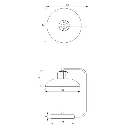 Επιτραπέζια λάμπα FELIX 1xE27/60W/230V λευκό