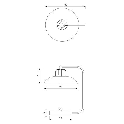 Επιτραπέζια λάμπα FELIX 1xE27/60W/230V πράσινο